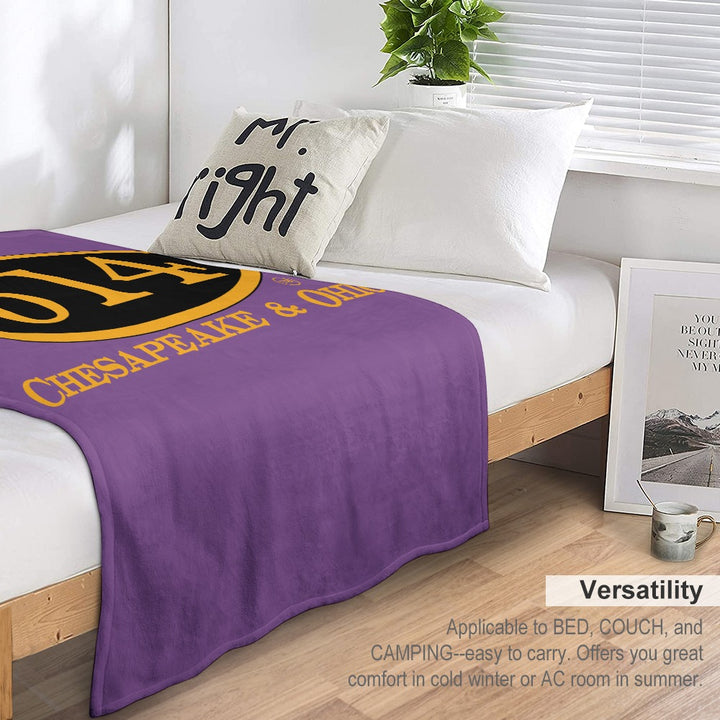 C&O 614 Flannel Blanket | 70 × 80 in