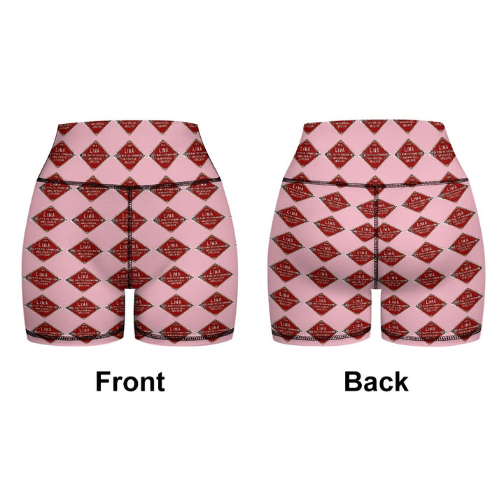 C&O 614 Builder's Plate Women's Yoga Top & Shorts Set