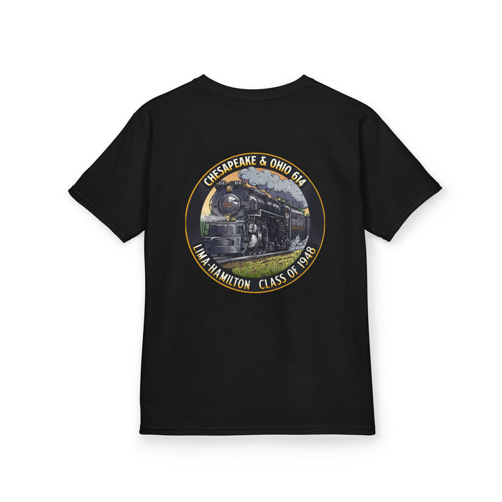Kids Tee with C&O 614 Number Plate and Custom Artwork