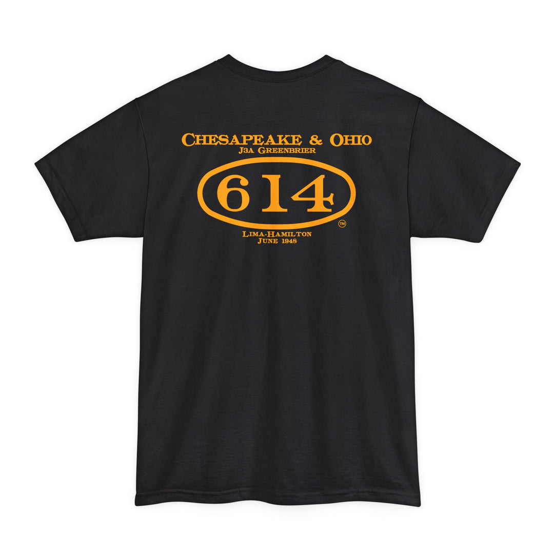 C&O 614 Big and Tall Size T-Shirt with number plate