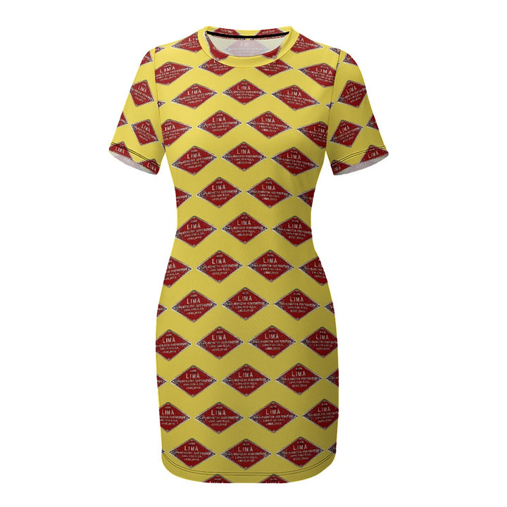 C&O 614 Builder's Plate Women's Short-Sleeve Crew Neck Dress
