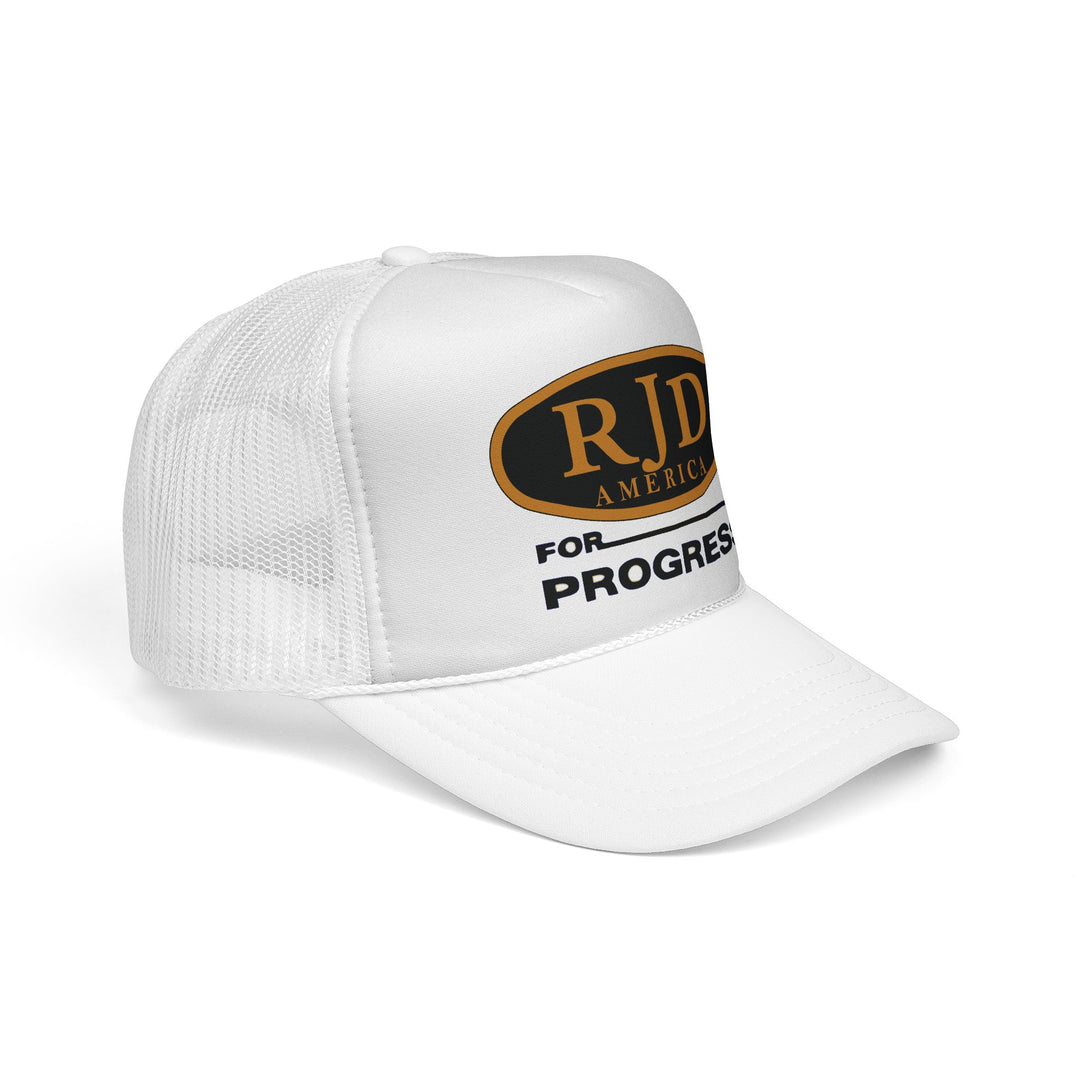 RJD America "For Progress" Trucker Cap — Mesh Snapback