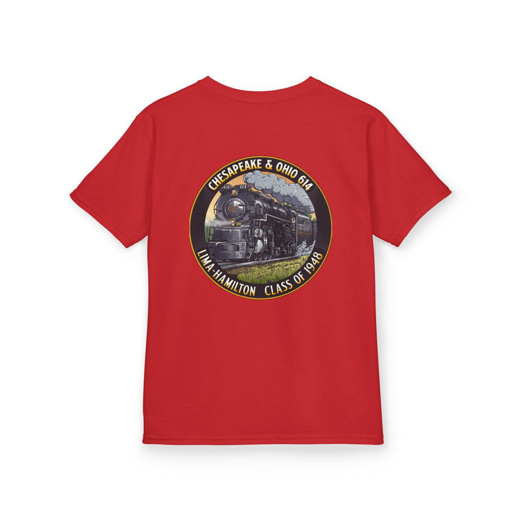 Kids Tee with C&O 614 Number Plate and Custom Artwork