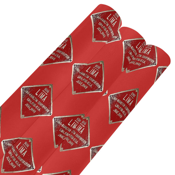 C&O 614 Builder's Plate Gift Wrapping Paper, 3-Roll Set