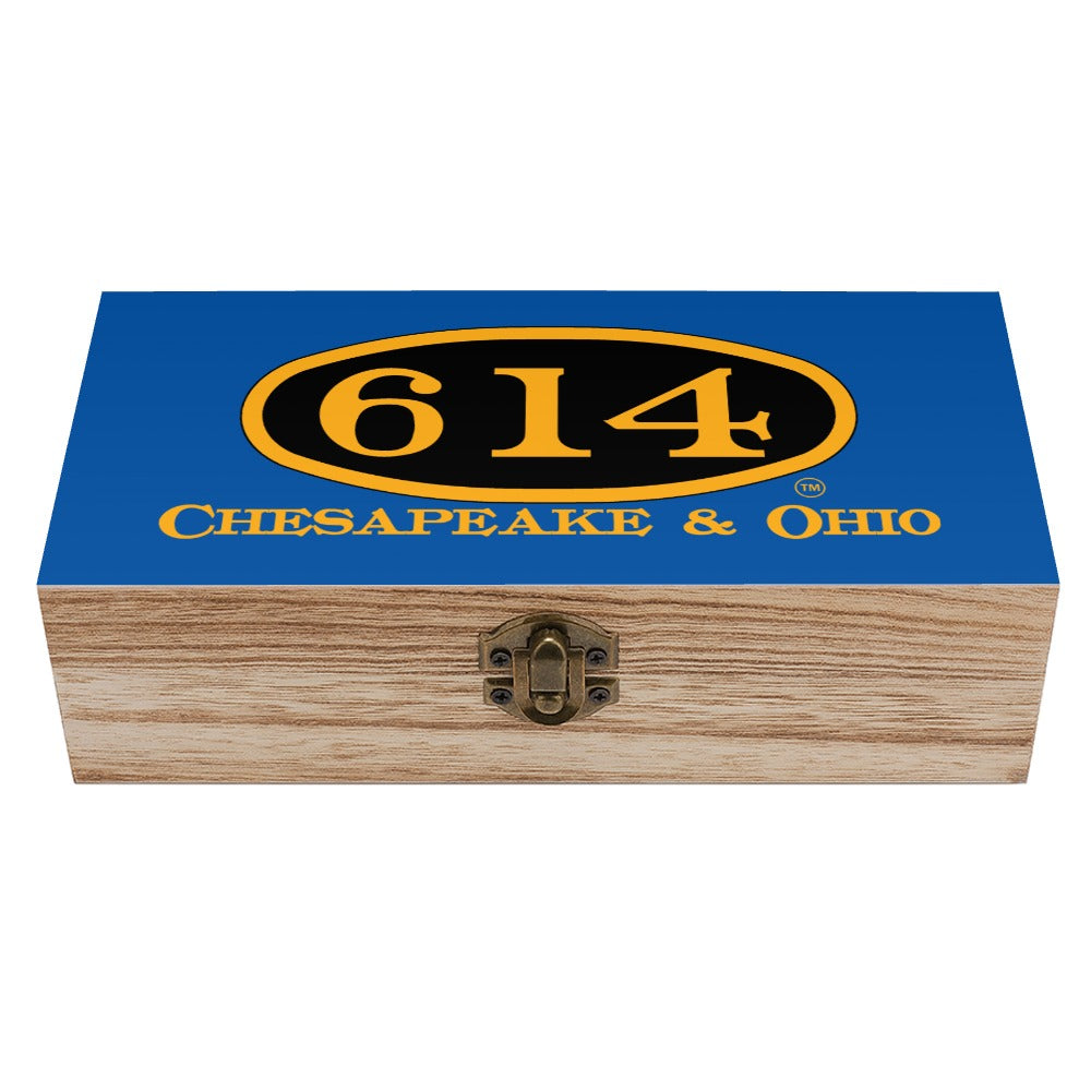 C&O 614 Wooden Keepsake Storage Box | Paulownia Wood