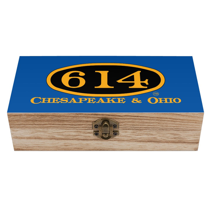 C&O 614 Wooden Keepsake Storage Box | Paulownia Wood