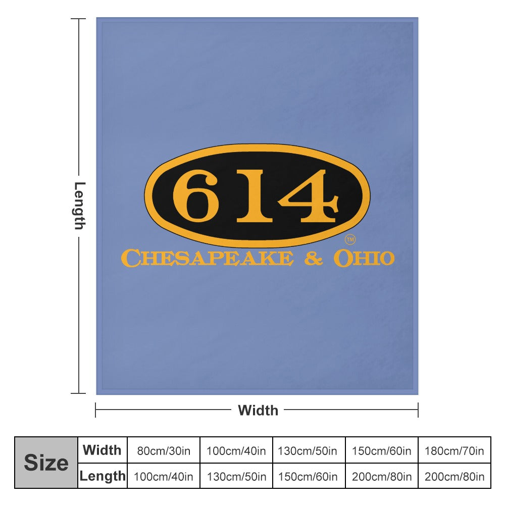 C&O 614 Flannel Blanket | 70 × 80 in