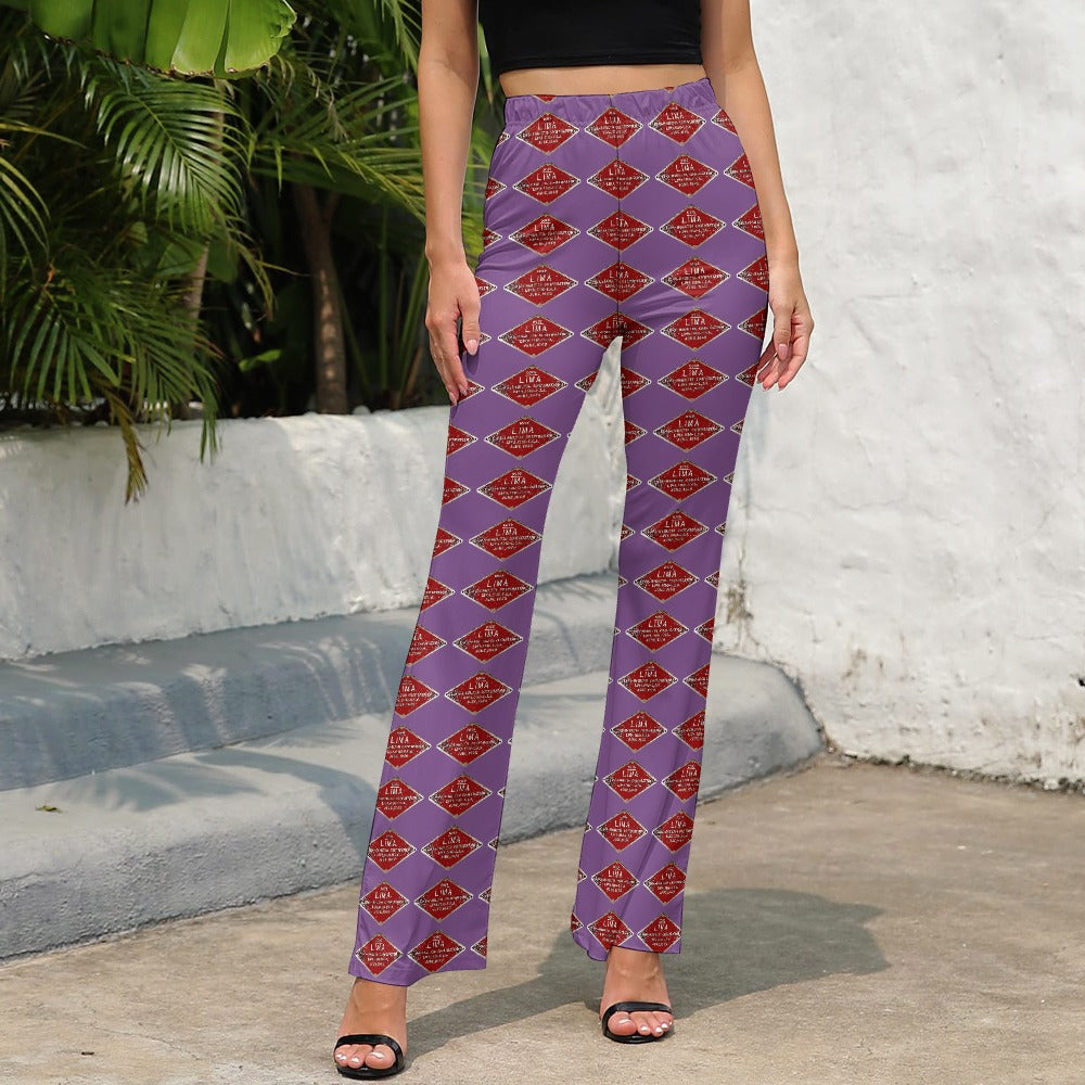 C&O 614 Builder's Plate Women's High-Waisted Flared Pants