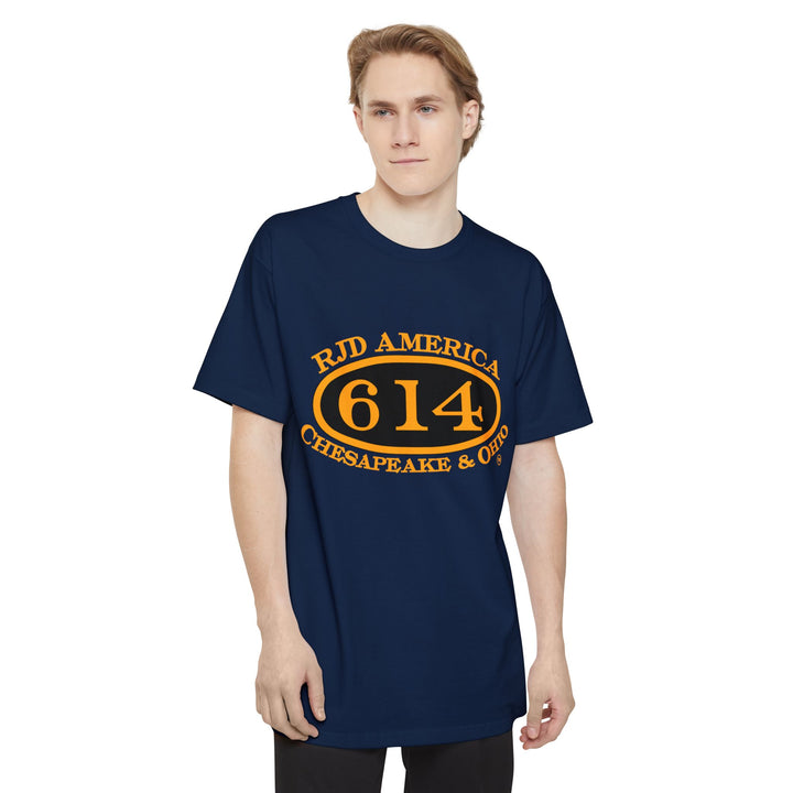 C&O 614 / RJD America - Big and Tall Size T-Shirt  with custom artwork on back