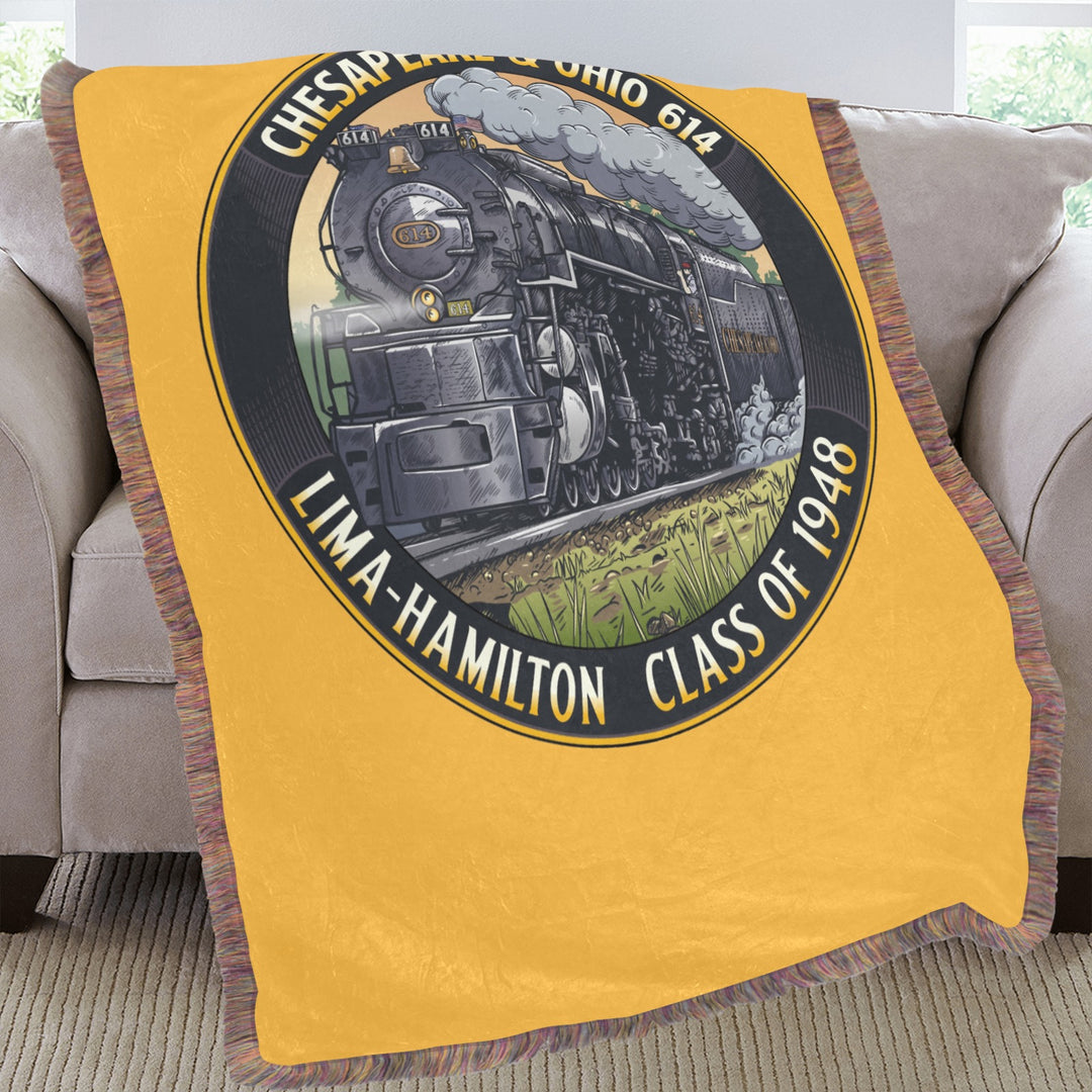 C&O 614 Class of 1948 Fringe Blanket | 60 × 80 in