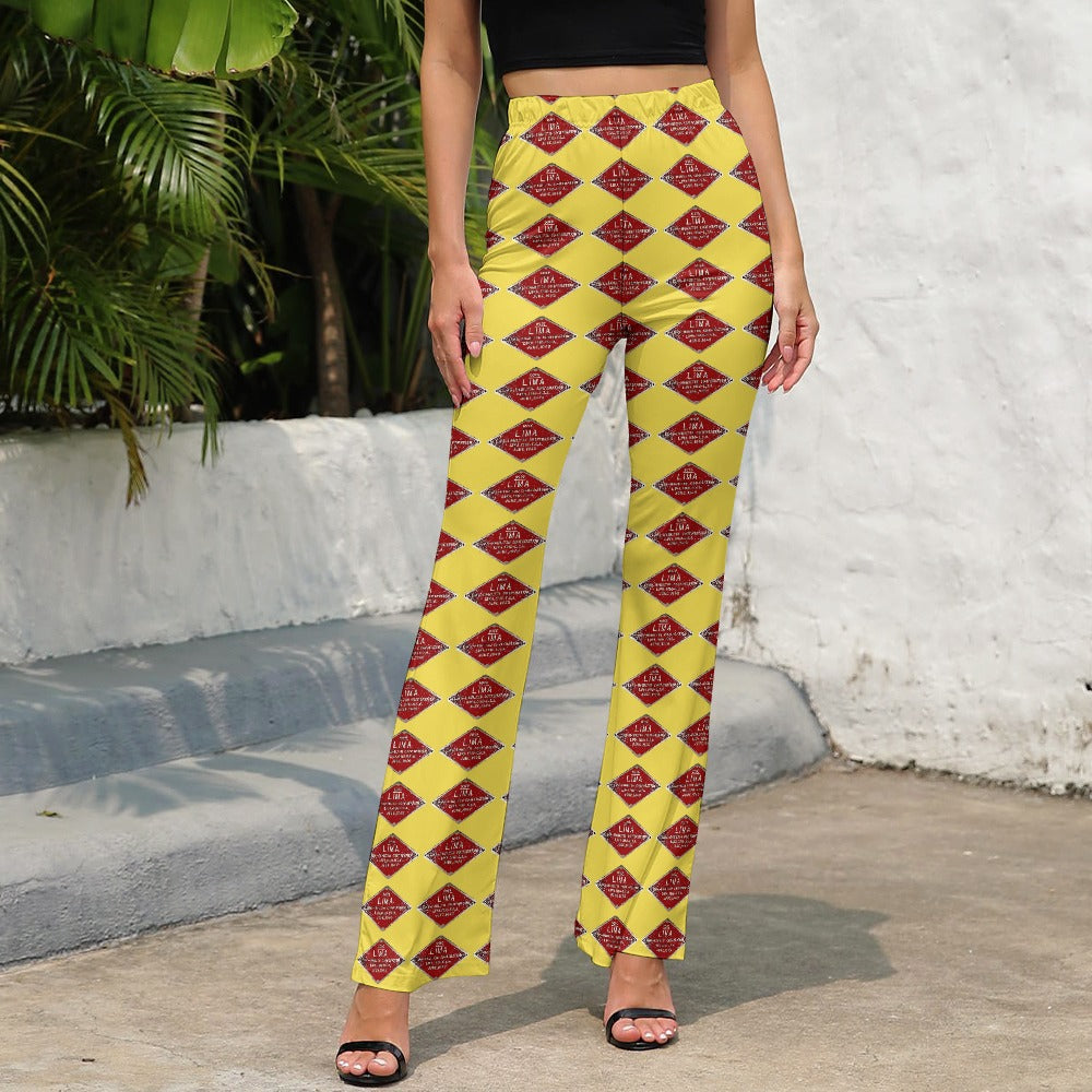 C&O 614 Builder's Plate Women's High-Waisted Flared Pants