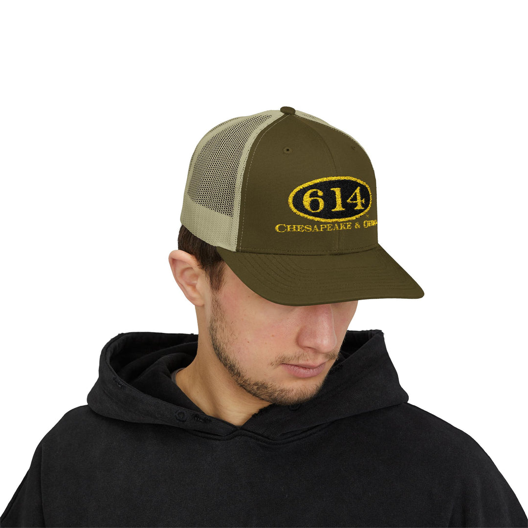 C&O 614 Embroidered Snapback Trucker Cap