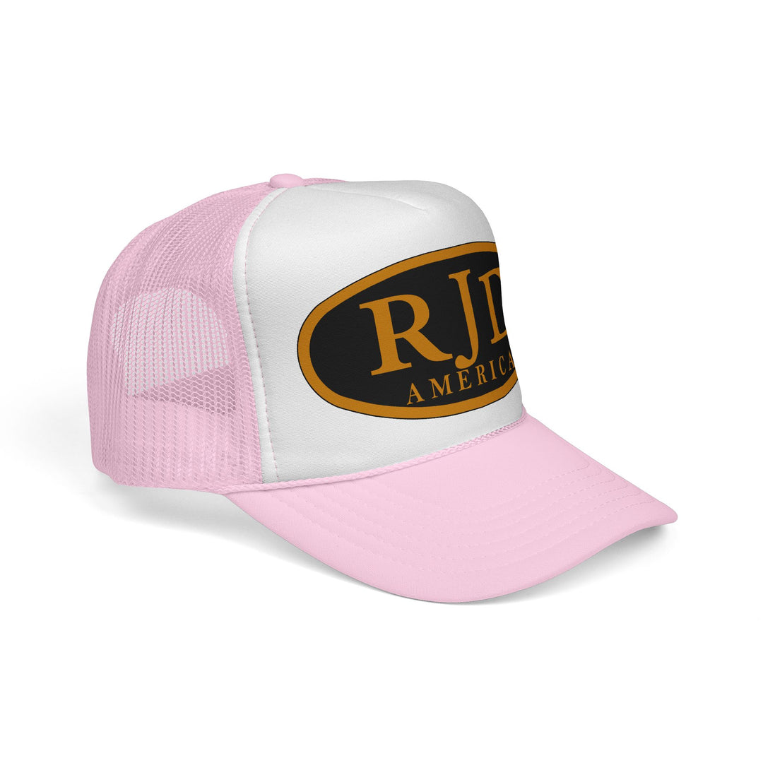 RJD America Retro Oval Logo Mesh Trucker Cap
