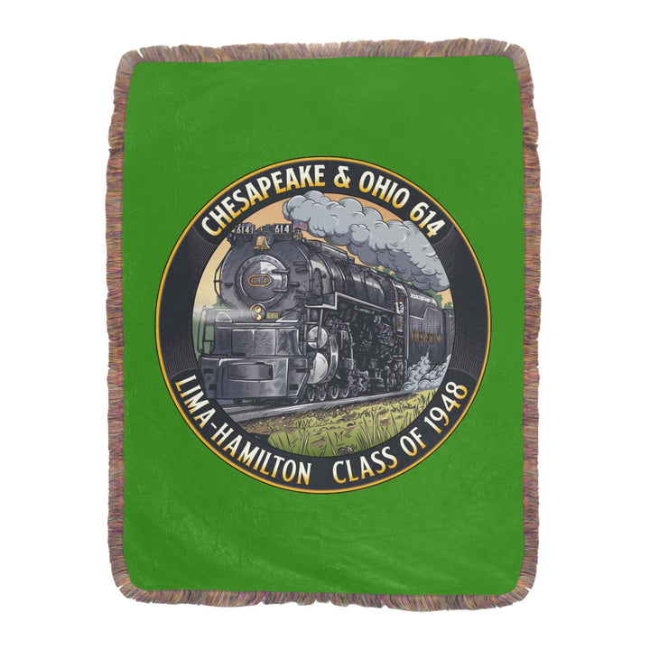 C&O 614 Class of 1948 Fringe Blanket | 60 × 80 in