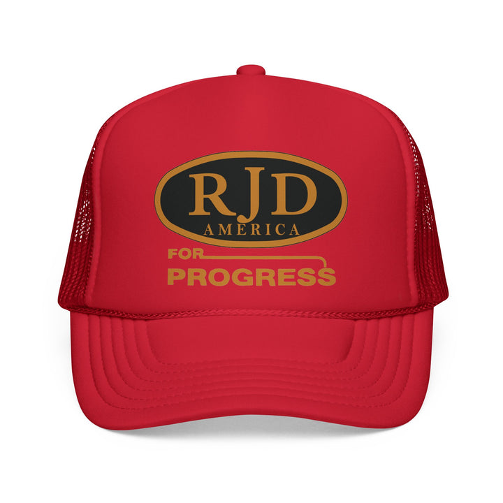 RJD America "For Progress" Trucker Cap — Mesh Snapback