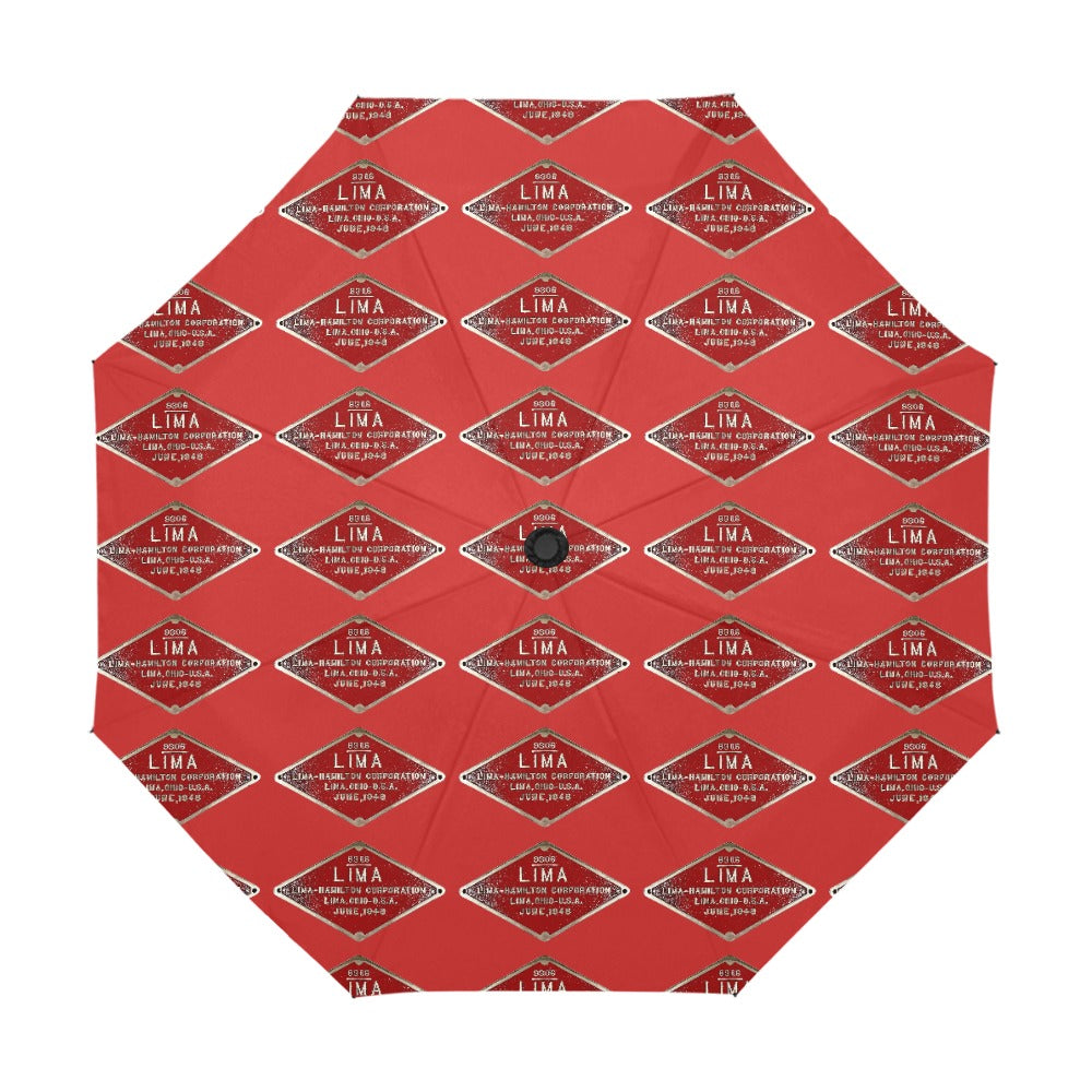 C&O 614 Builders Plate Auto-Fold Umbrella