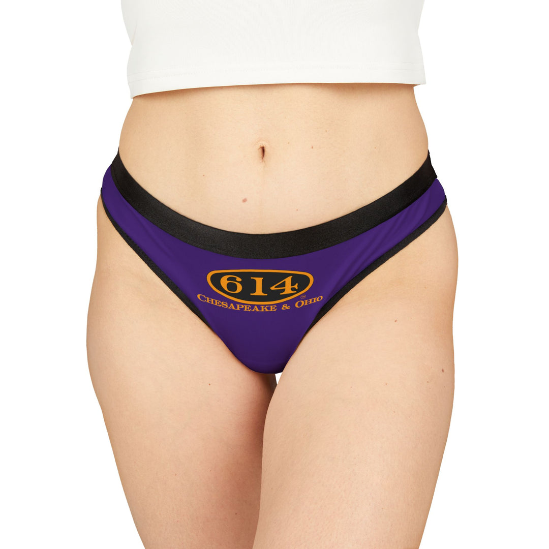 C&O 614 Women's Thong - Purple - Railroad Heritage Underwear