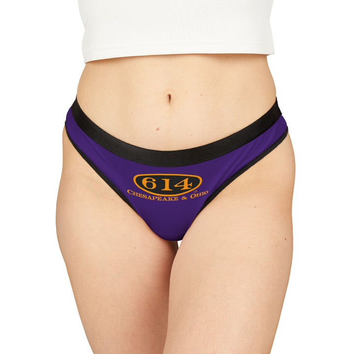 C&O 614 Women's Thong - Purple - Railroad Heritage Underwear