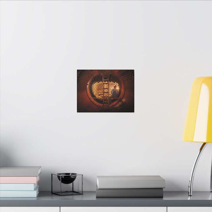 C&O 614 Firebox Canvas Wall Art