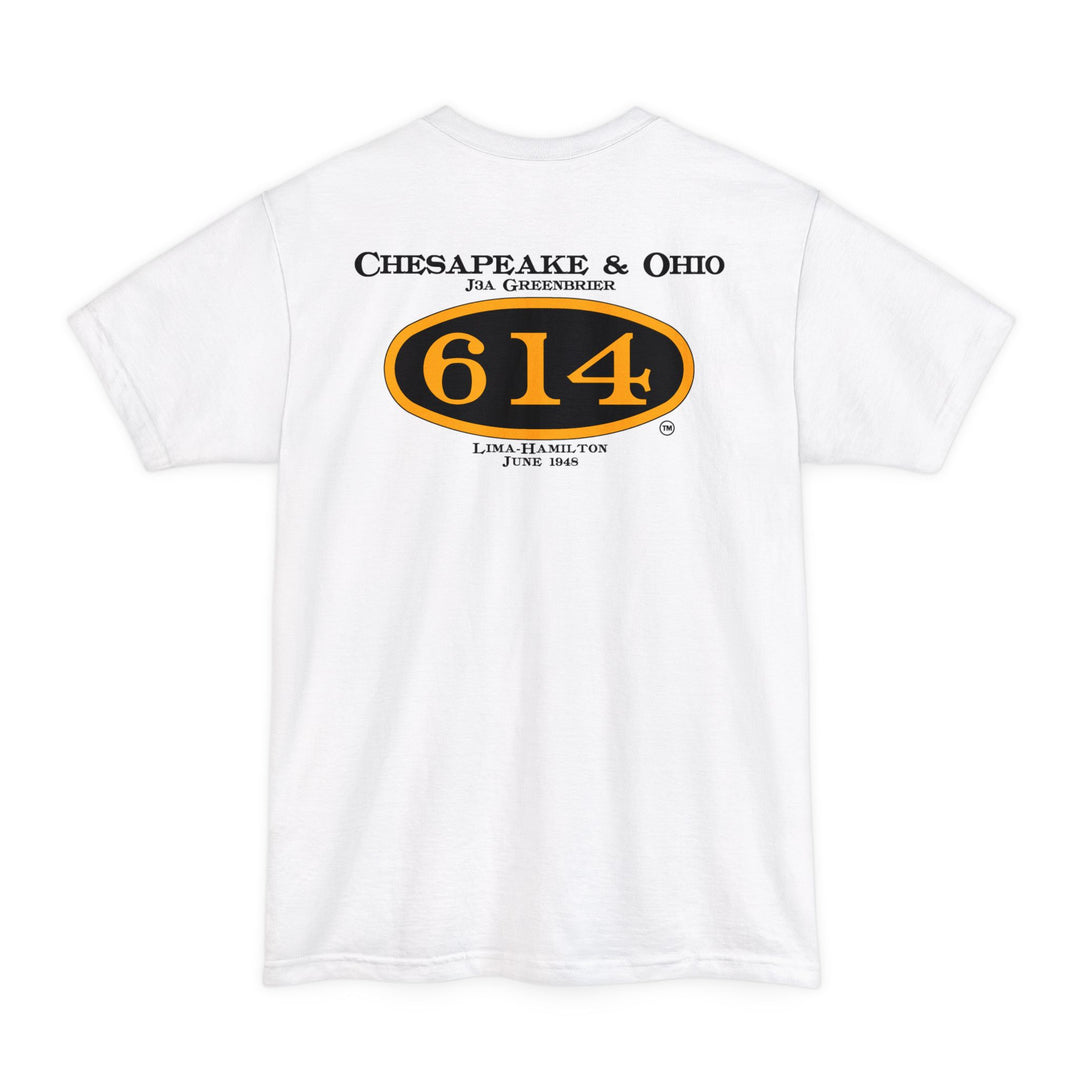 C&O 614 Big and Tall Size T-Shirt with number plate