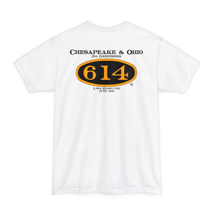 C&O 614 Big and Tall Size T-Shirt with number plate
