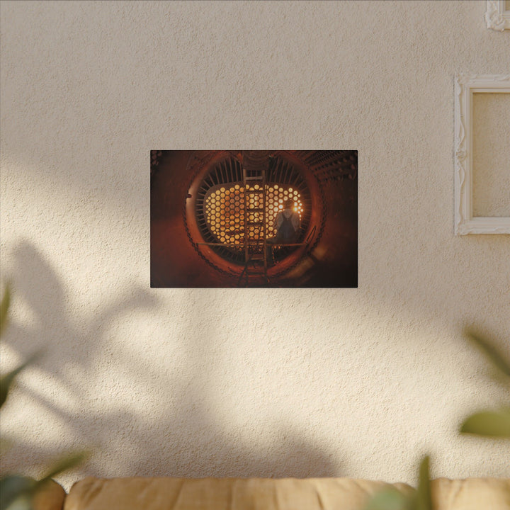 C&O 614 Firebox Canvas Wall Art