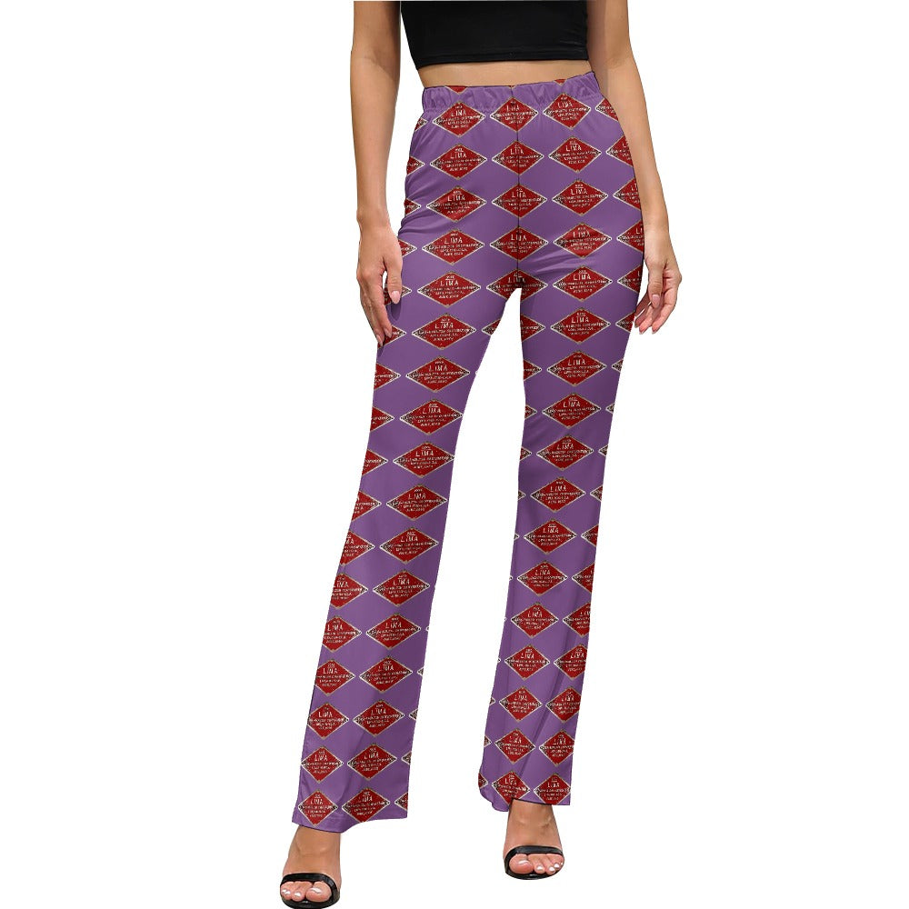 C&O 614 Builder's Plate Women's High-Waisted Flared Pants