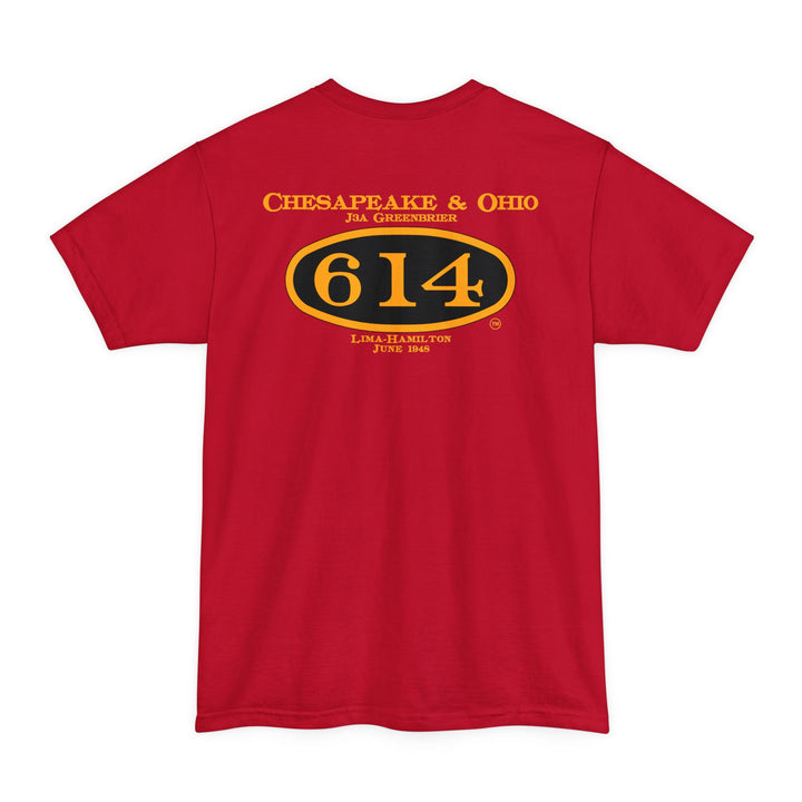 C&O 614 Big and Tall Size T-Shirt with number plate