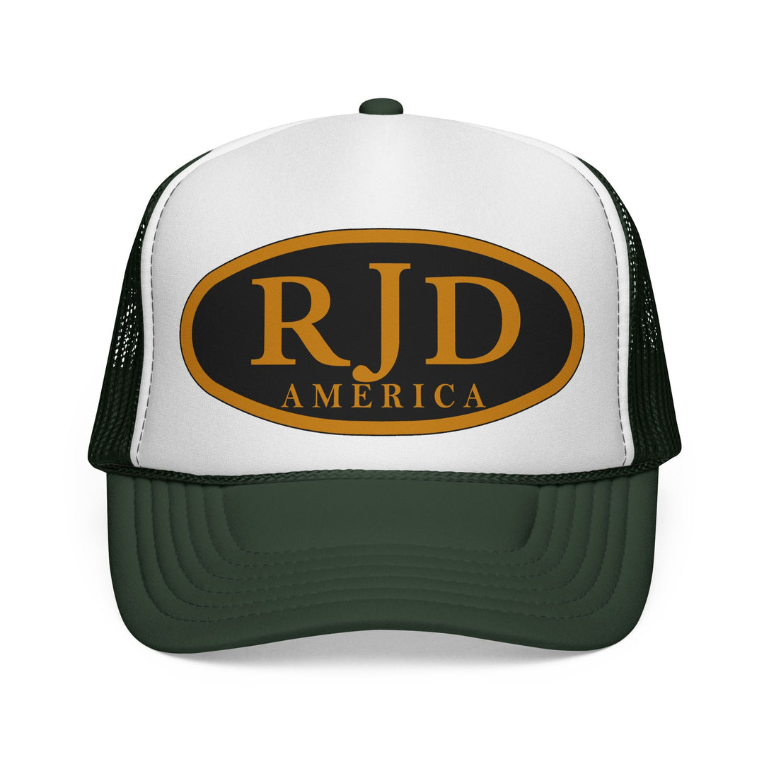 RJD America Retro Oval Logo Mesh Trucker Cap