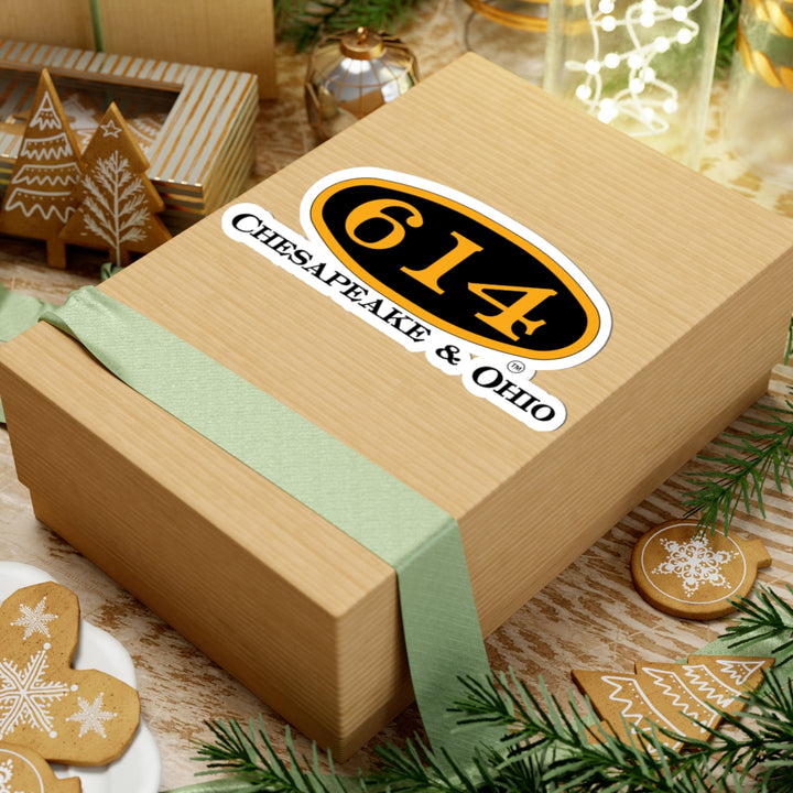 C&O 614 Oval Sticker — Kiss-Cut Decal