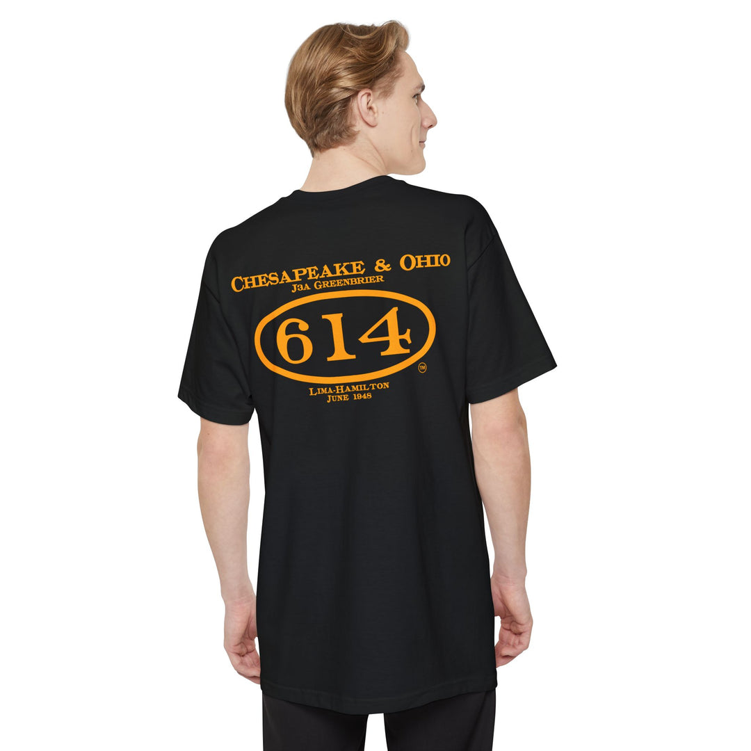 C&O 614 Big and Tall Size T-Shirt with number plate