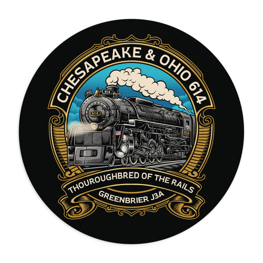 614 "Thoroughbred of The Rails"  Mouse Pad V2