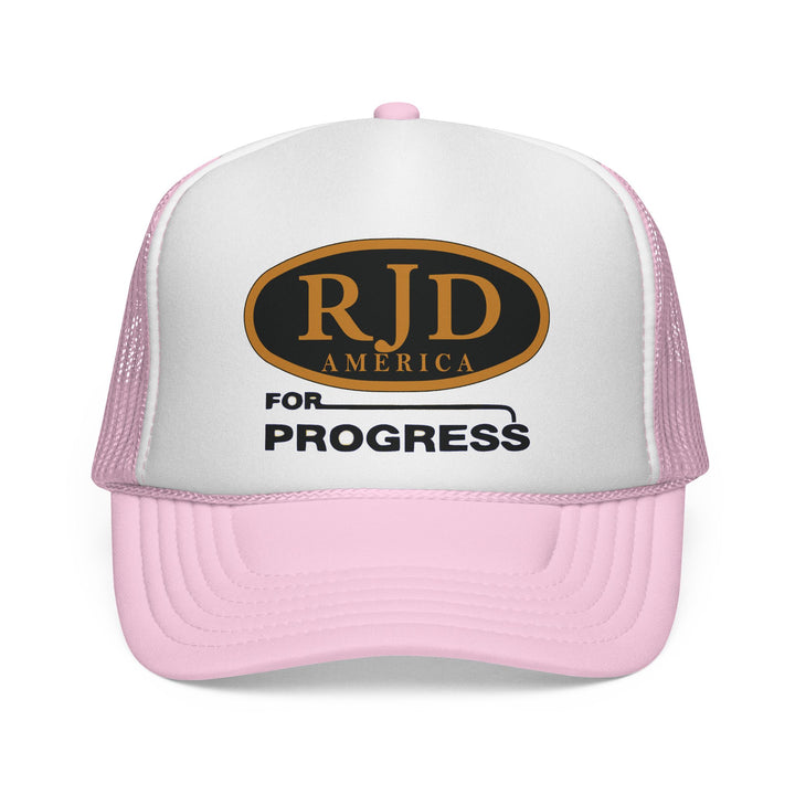 RJD America "For Progress" Trucker Cap — Mesh Snapback
