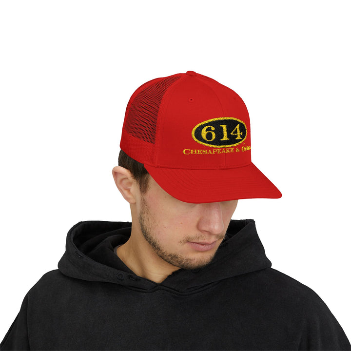 C&O 614 Embroidered Snapback Trucker Cap