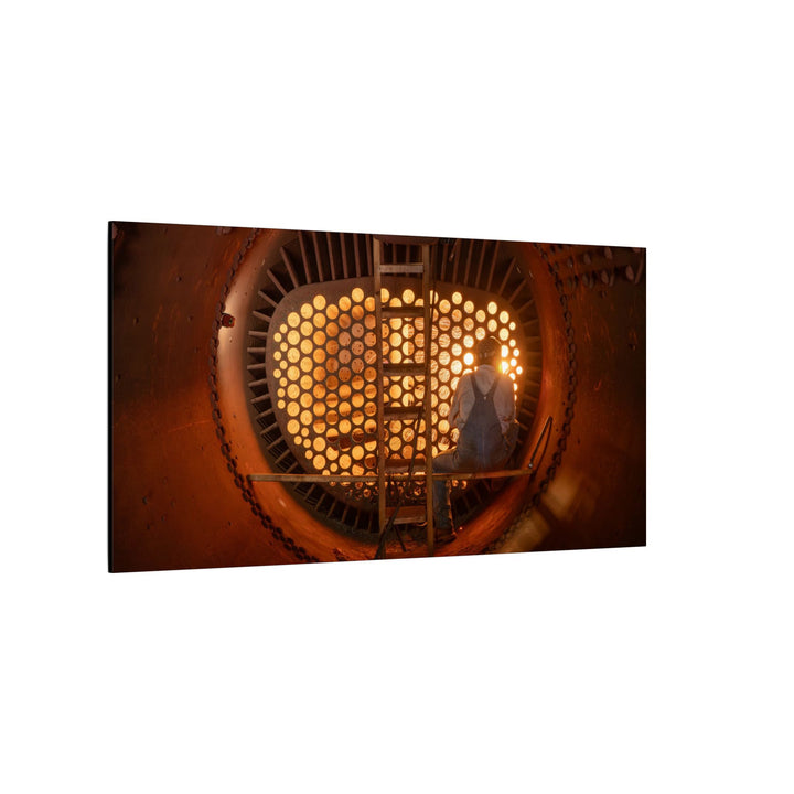 C&O 614 Firebox Canvas Wall Art