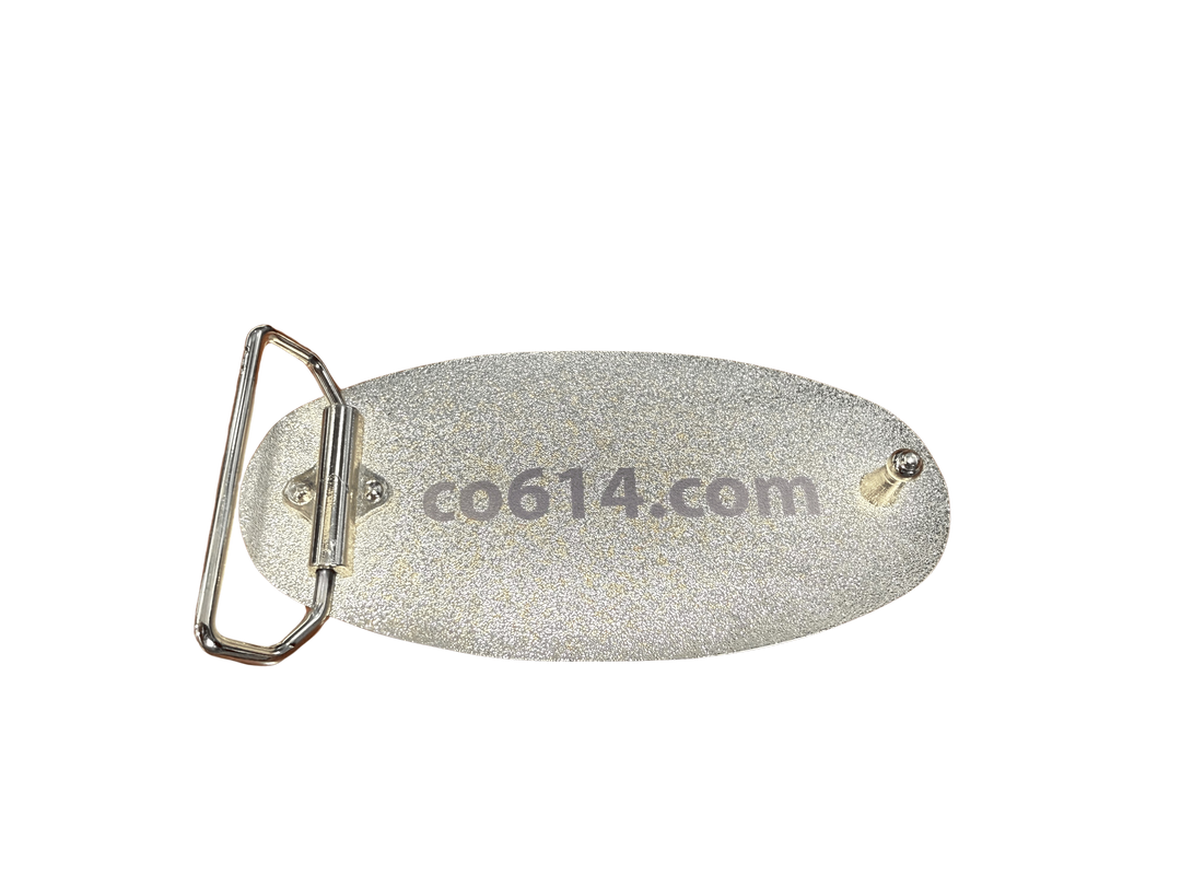 Chesapeake & Ohio 614 Number Plate Die Struck Belt Buckle 4.5"