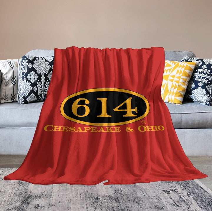 C&O 614 Flannel Blanket | 70 × 80 in