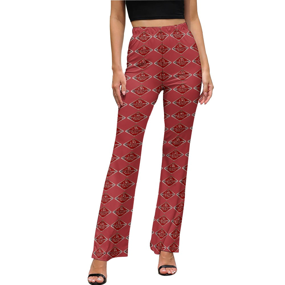 C&O 614 Builder's Plate Women's High-Waisted Flared Pants