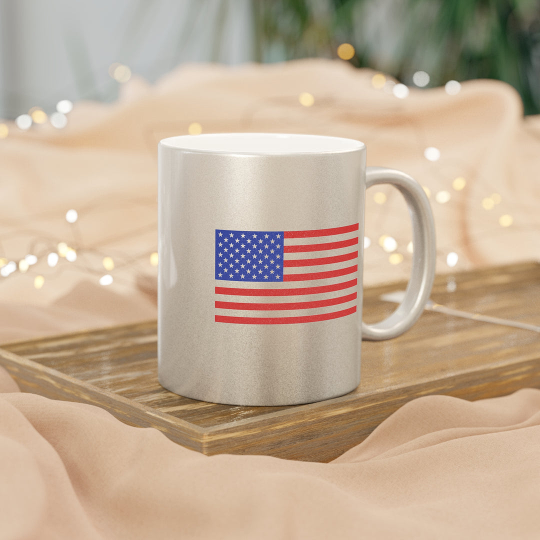 C&O 614 Metallic Mug — Silver/Gold Coffee Cup