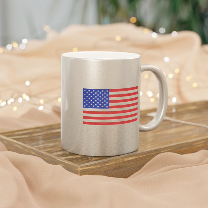 C&O 614 Metallic Mug — Silver/Gold Coffee Cup