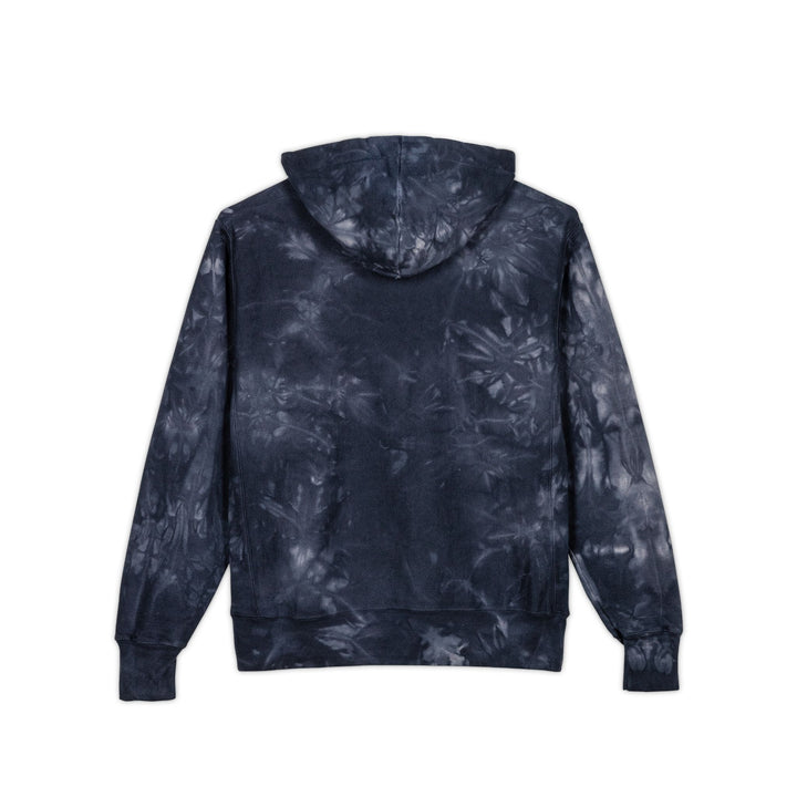 C&O 614/RJD America Logo Embroidered Tie-Dye Hoodie — Champion-Style Spiral Pullover