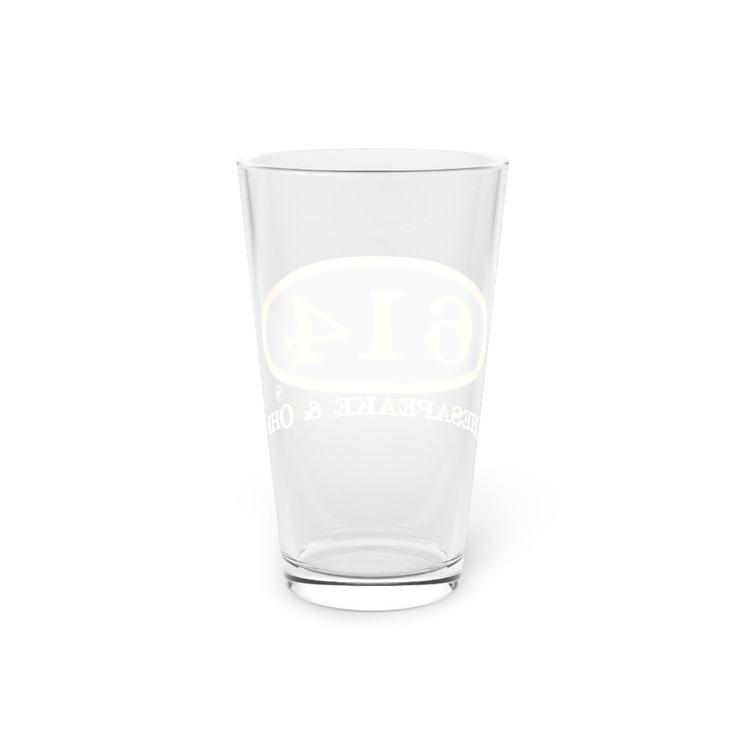 614 Pint Glass, 16oz