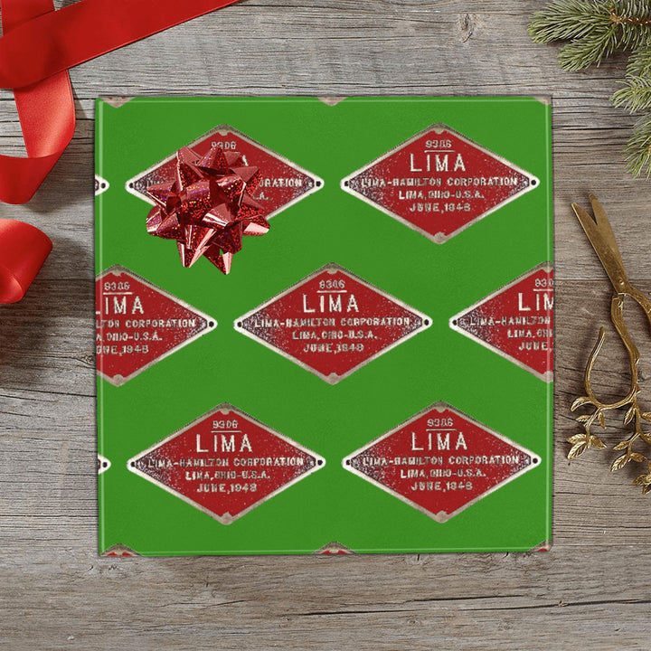 C&O 614 Builder's Plate Gift Wrapping Paper, 3-Roll Set