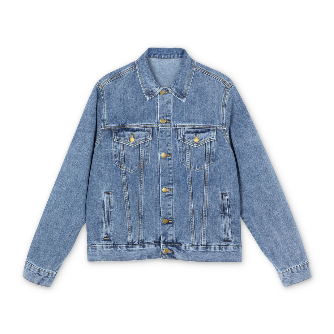 Denim Jacket - Retro C&O 614 Number Plate Logo Backprint