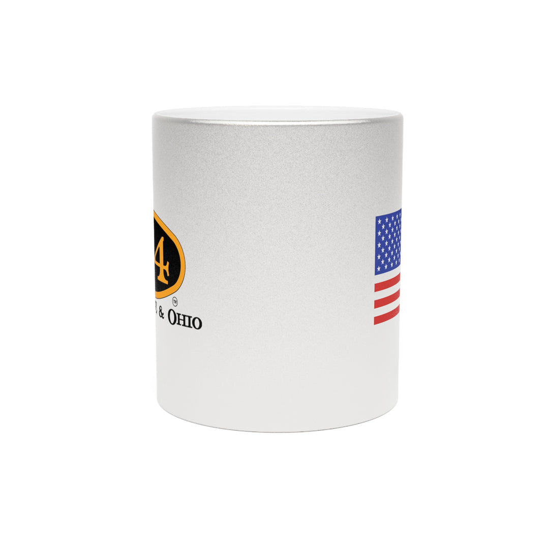 C&O 614 Metallic Mug — Silver/Gold Coffee Cup