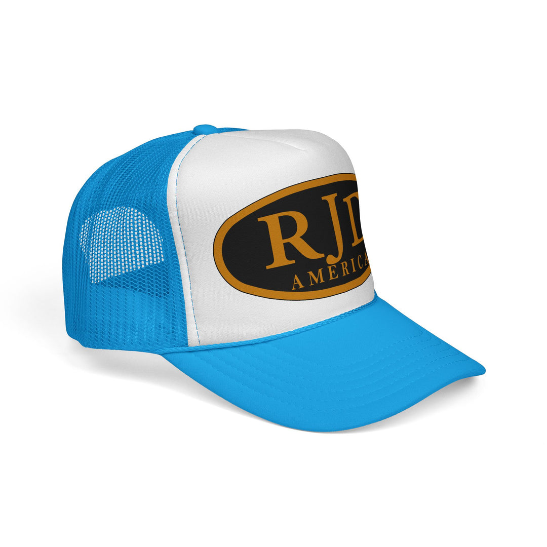 RJD America Retro Oval Logo Mesh Trucker Cap