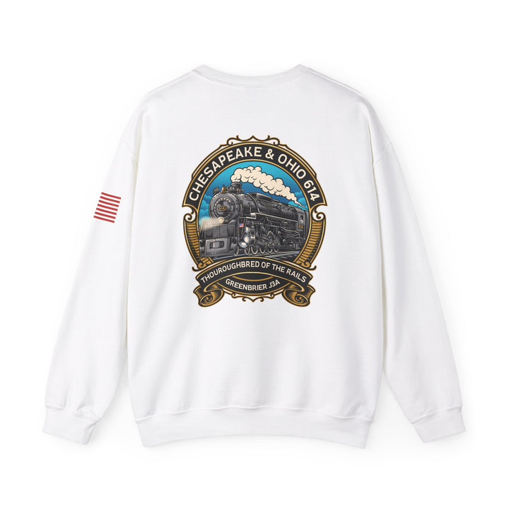 614 "Thoroughbred of The Rails" Heavy Blend™ Crewneck Sweatshirt