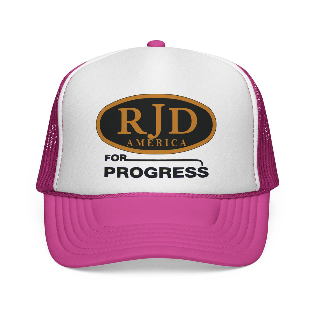 RJD America "For Progress" Trucker Cap — Mesh Snapback