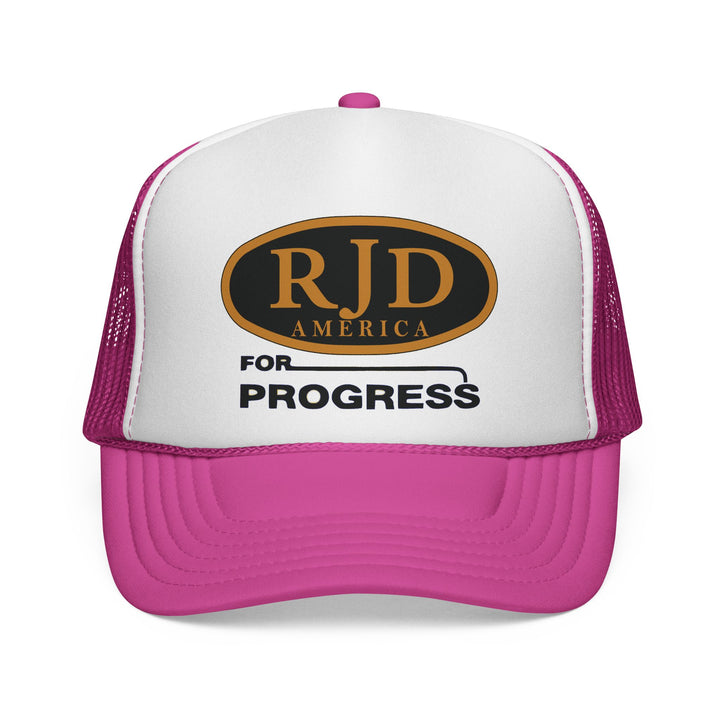 RJD America "For Progress" Trucker Cap — Mesh Snapback