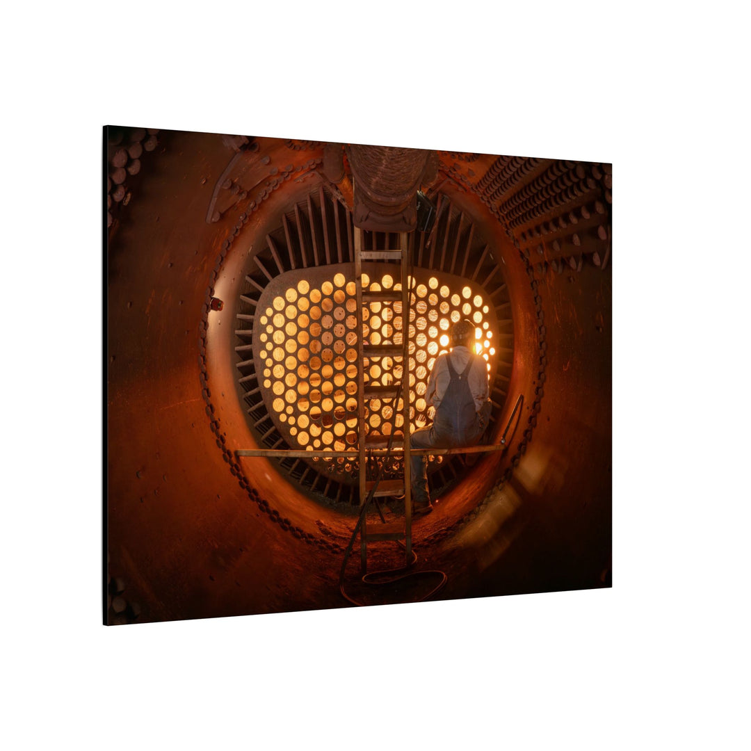 C&O 614 Firebox Canvas Wall Art